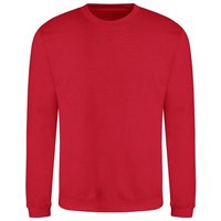 AWDis Men's Just Hoods Sweatshirt in Red | Size: XL