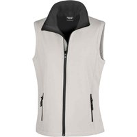 Result Women's Core Printable Soft Shell Bodywarmer in White | Size: XL
