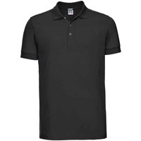 Russell Men's Pique Stretch Polo Shirt in Black | Size: Large