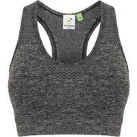 Tombo Women's Seamless Sports Bra in Dark Grey | Size: Small