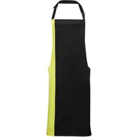 Premier Contrast Bibbed Full Apron in Lime
