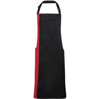 Premier Contrast Bibbed Full Apron in Red