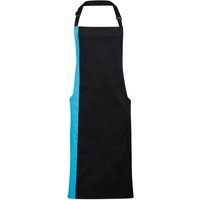 Premier Contrast Bibbed Full Apron in Jet Black