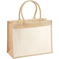 Westford Mill Women's Jute Pocket Shopper Bag in Natural