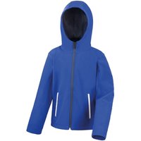 Result Core TX Performance Hooded Soft Shell Jacket in Bright Blue | Size: 3-4 Years