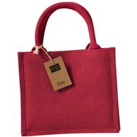 Westford Mill Mini Jute Gift Bag in Red