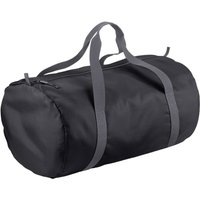 Bagbase Men's Packaway Barrel Bag in True Black