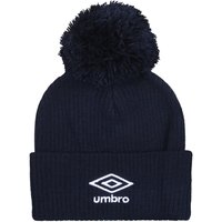 Umbro Men's Logo Bobble Beanie in Navy