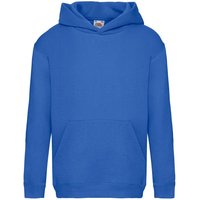 Fruit of the Loom Premium Hooded Sweatshirt in Royal | Size: 7-8 Years