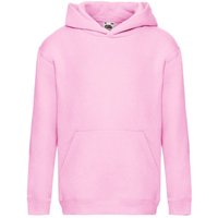 Fruit of the Loom Premium Hooded Sweatshirt in Light Pink | Size: 5-6 Years