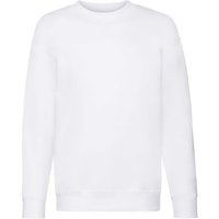 Fruit of the Loom Premium Drop Shoulder Sweatshirt in White | Size: 9 Years