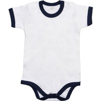 Babybugz Ringer Bodysuit in Off-White | Size: 12-18 m