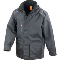 Result Men's Vostex Long Length Coat in Black | Size: 3XL