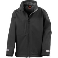 Result Classic Soft Shell Jacket in Black | Size: 13-14 Years