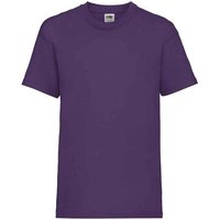 Fruit of the Loom Valueweight T-Shirt in Purple | Size: 9 Years