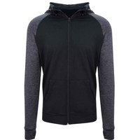 AWDis Cool Men's Full Zip Hoodie in Black | Size: 2XL
