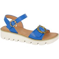 Cipriata Women's Mimi Wedge Sandals in Blue | Size: 4