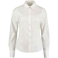 Kustom Kit Women's Premium Oxford Tailored Long-Sleeved Shirt in White | Size: 20