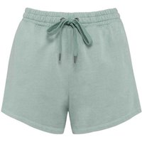 Native Spirit Women's French Terry Shorts in Light Green | Size: XS