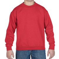 Gildan Heavy Blend Drop Shoulder Sweatshirt in Red | Size: 7-8 Years