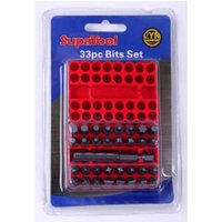 SupaTool Drill Bit Set (Pack of 33) in Dark Red