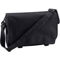 Bagbase Men's Flap Top 11L Messenger Bag in Black