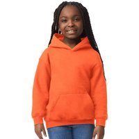 Gildan Heavy Blend Hooded Sweatshirt in Orange | Size: 5-6 Years