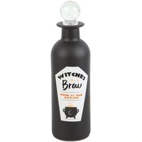Something Different Witches Brew Glass Potion Bottle in Black