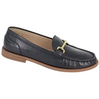 Cipriata Women's Nicolosa Leather Saddle Loafers in Black | Size: 7