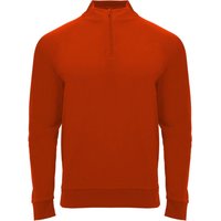 ROLY Epiro Quarter Zip Long-Sleeved Sweatshirt in Red | Size: 6 Years