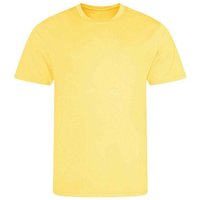 AWDis Cool Men's Plain Burnt Orange T-Shirt in Lemon | Size: XS