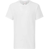 Fruit of the Loom Iconic 195 Premium T-Shirt in White | Size: 12-13 Years