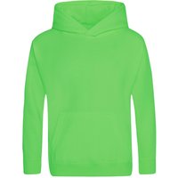 AWDis Electric Hoodie in Green | Size: 5-6 Years
