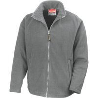 Result Men's Horizon Micro High Density Compact Fleece Jacket in Grey | Size: XL