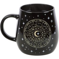 Something Different Astrology Wheel Heat Changing Mug in Black