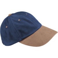 Beechfield Men's Heavy Brushed Cotton Low Profile Baseball Cap in Navy
