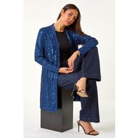 Longline Sequin Stretch Jacket