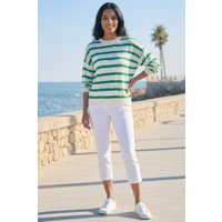 Striped Sequin Knit Jumper