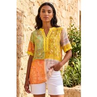 Patchwork Print Top