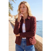 Suedette Button Jacket