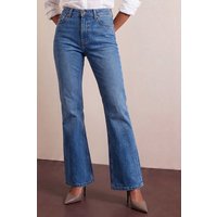Roman Petite Bootcut Stretch Jeans in Mid Blue