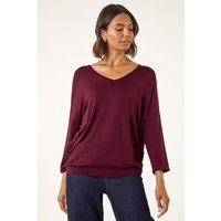 V Neck Jersey Stretch T Shirt