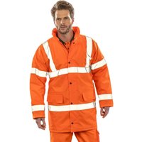SAFE-GUARD by Result Men's Motorway Jacket in Orange | Size: 2XL