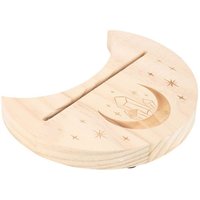 Something Different Crystal & Crescent Moon Tarot Card Stand in Natural