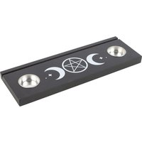 Something Different Triple Moon Tarot Cards Tealight Holder in Black