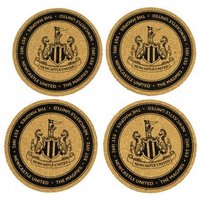Newcastle United FC Cork Coaster Set (Pack of 4) in Gold