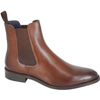 Plain Leather Ankle Boots Dark