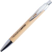 Newcastle United FC Bamboo Ballpoint Pen in Black