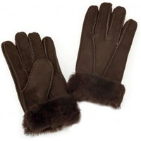 Eastern Counties Leather Women's Sheepskin Winter Gloves in Brown | Size: Large