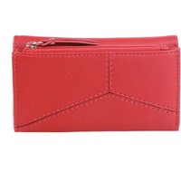 Eastern Counties Leather Women's Paloma Polka Dot Leather Purse in Red